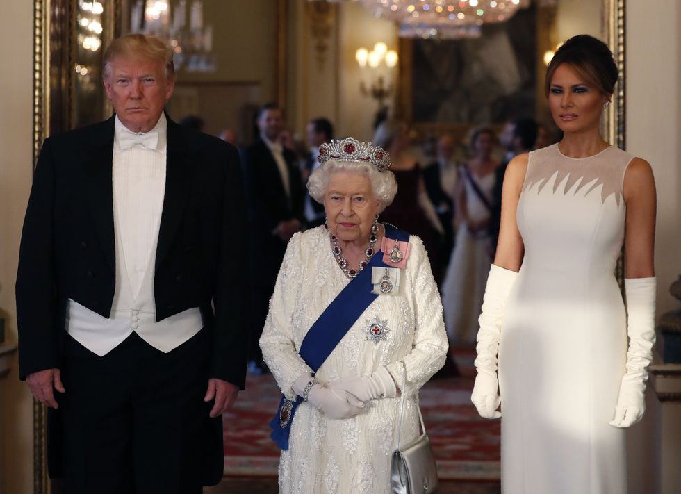 Donald Trump and Queen Elizabeth