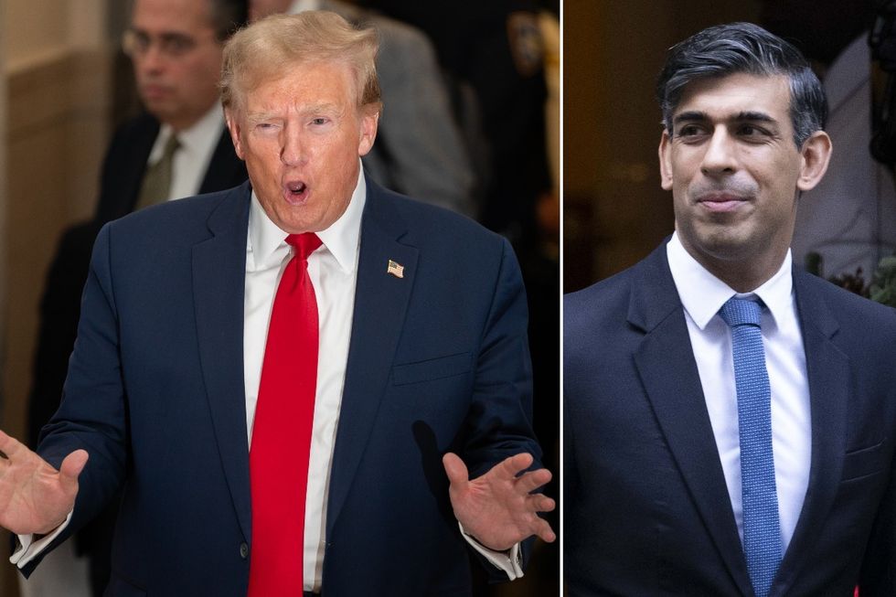 Donald Trump and Rishi Sunak