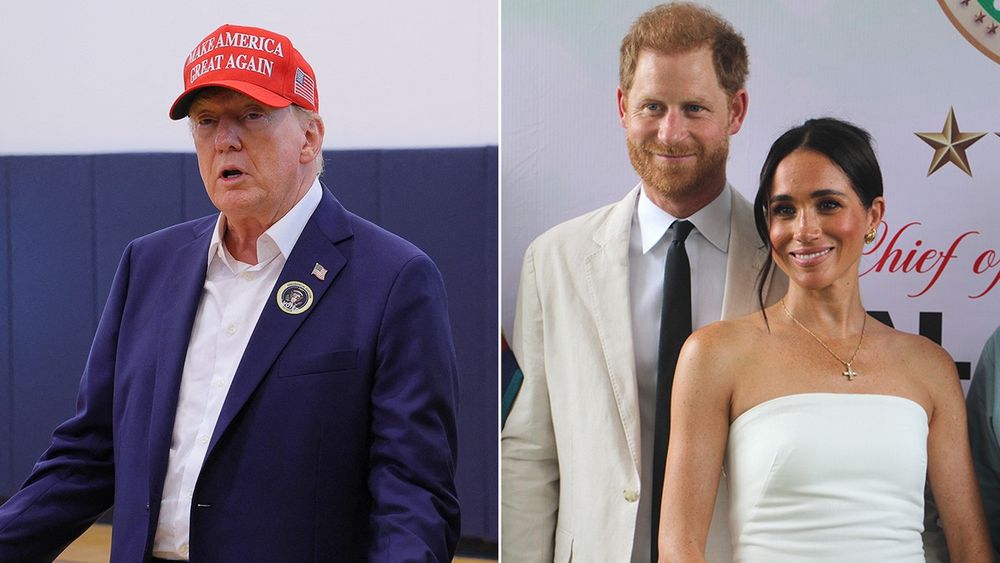 Donald Trump, Harry and Meghan