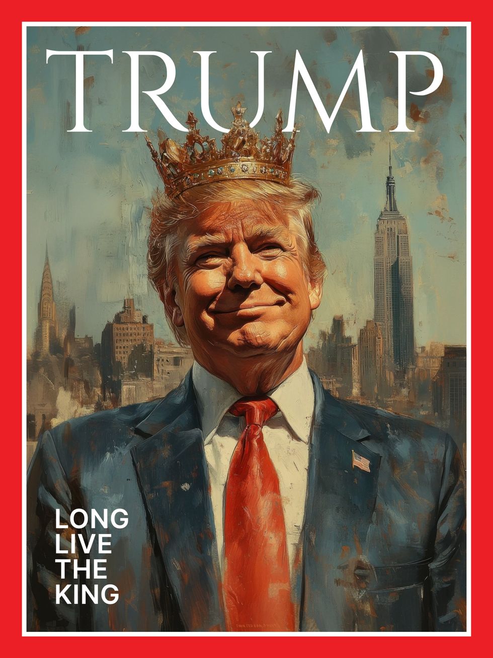 Donald Trump in a mock-up Time Magazine photo