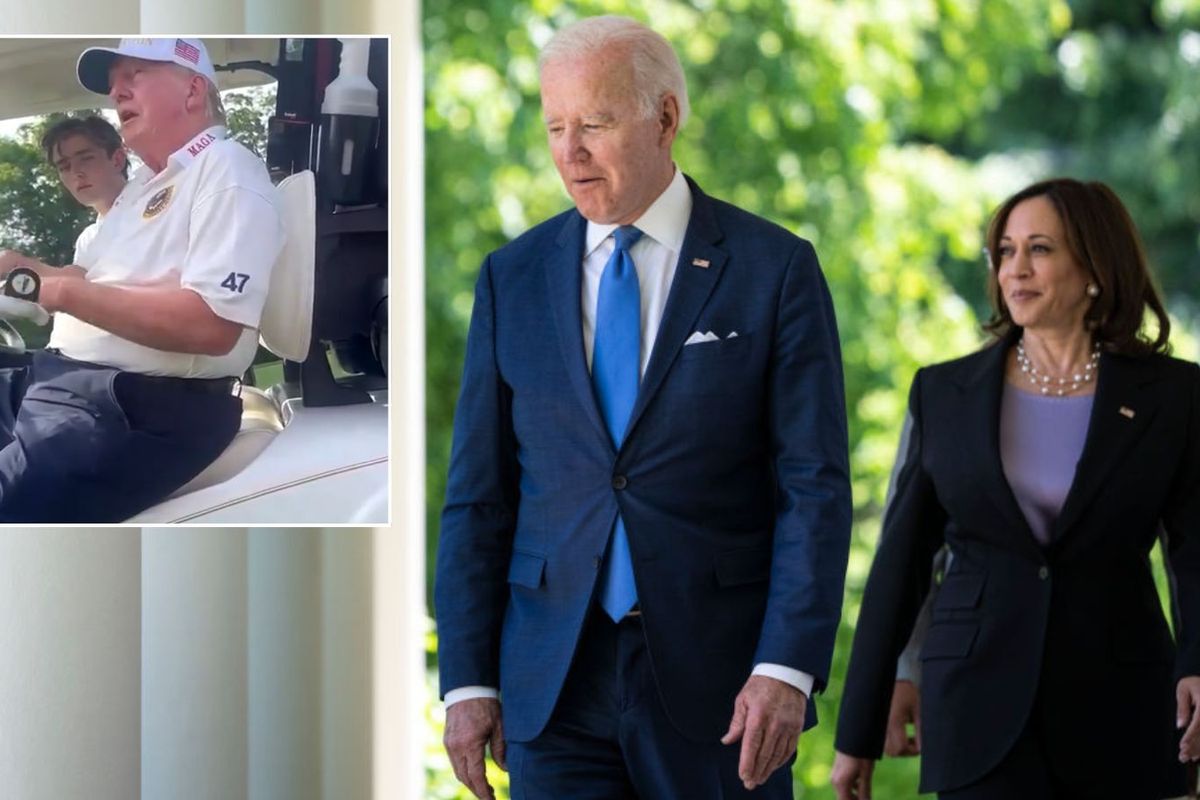 Donald Trump, Joe Biden and Kamala Harris
