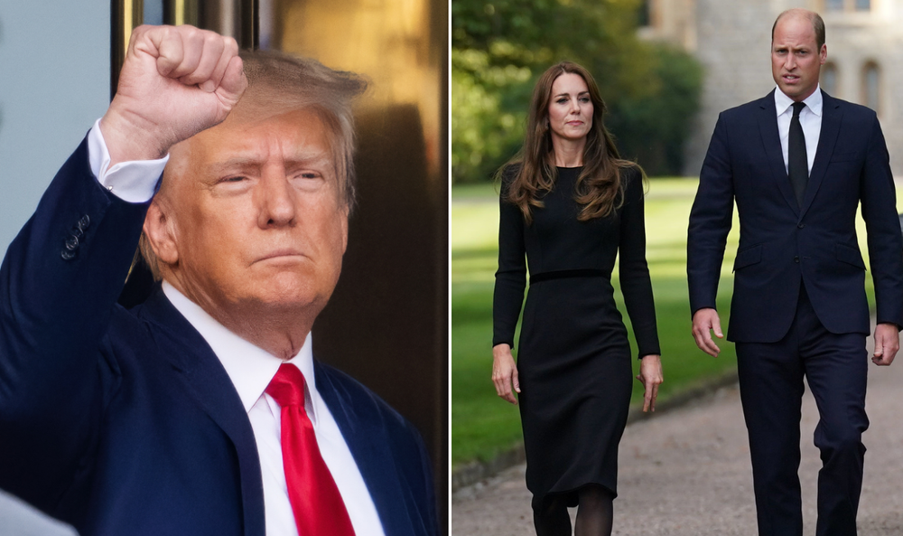 Donald Trump, Kate Middleton and Prince William