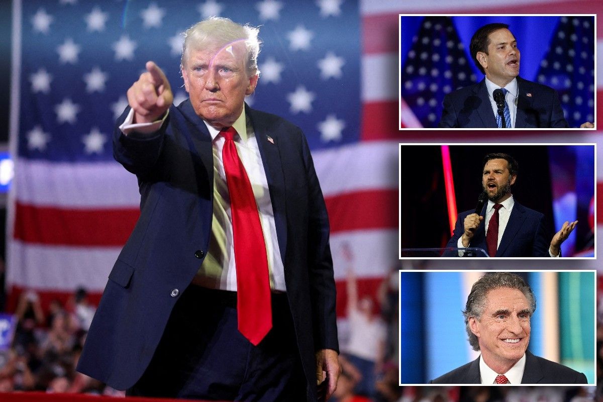 Donald Trump, Marco Rubio, JD Vance and Doug Burgum