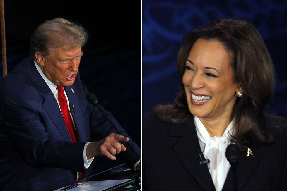 Donald Trump sends Kamala into hysterics as he claims migrants are eating American public's dogs