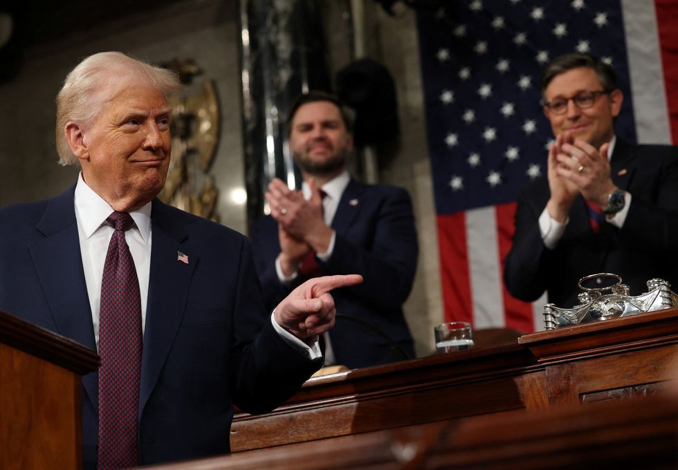 Donald Trump speaks in Congress