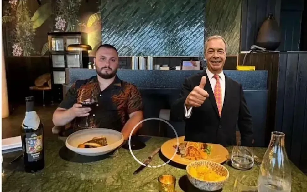 Dorian Puka was trolling Reform UK leader Nigel Farage