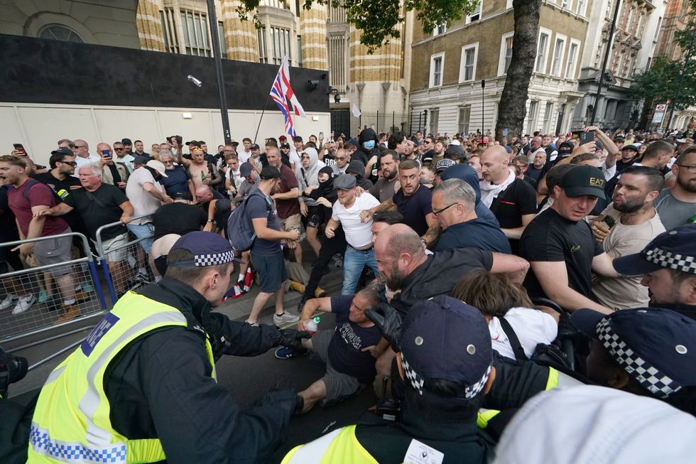 Downing Street protest