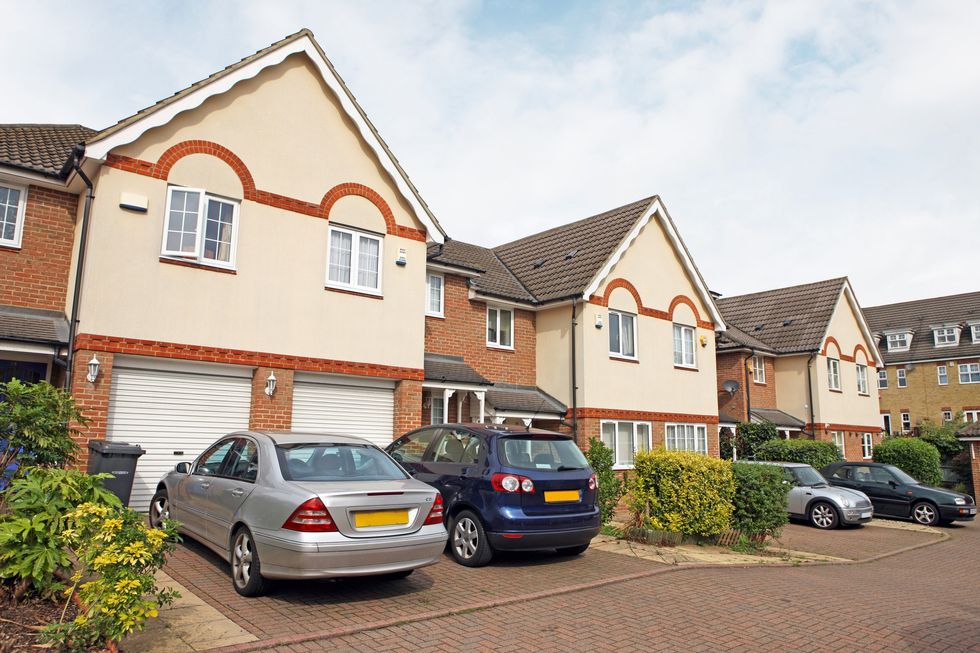 Driveway with cars