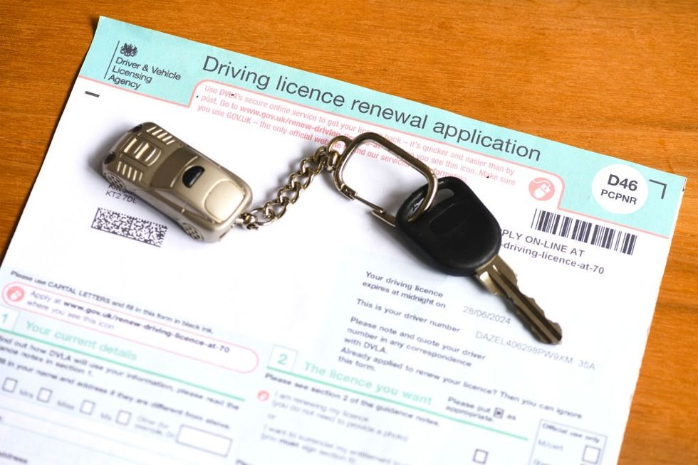 Driving licence form