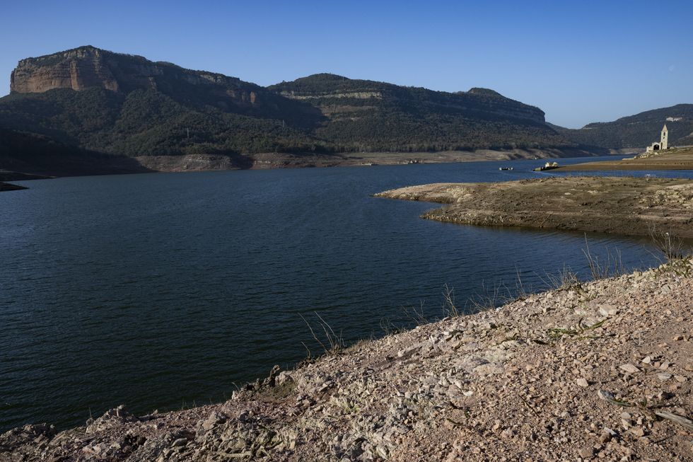 Drought reservoir in Spain