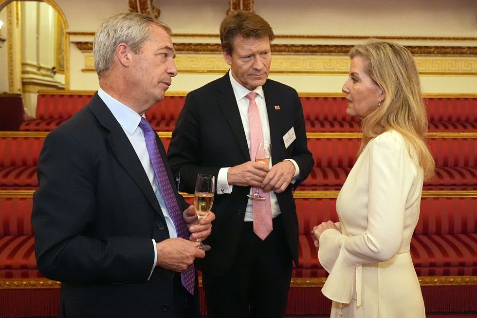 Duchess of Edinburgh, Nigel Farage and Richard Tice