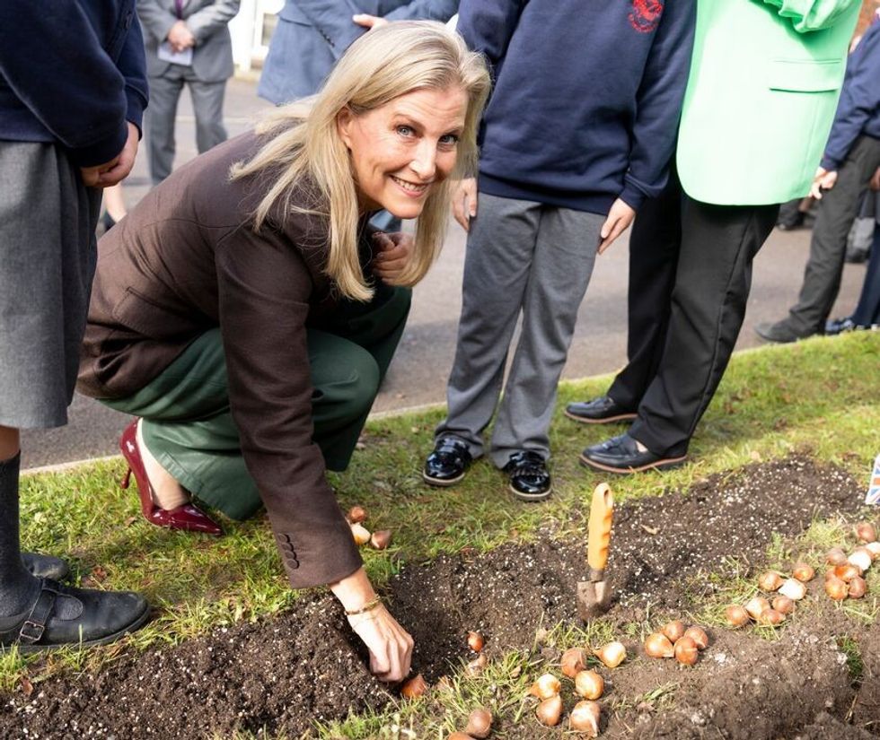 Duchess Sophie gardening