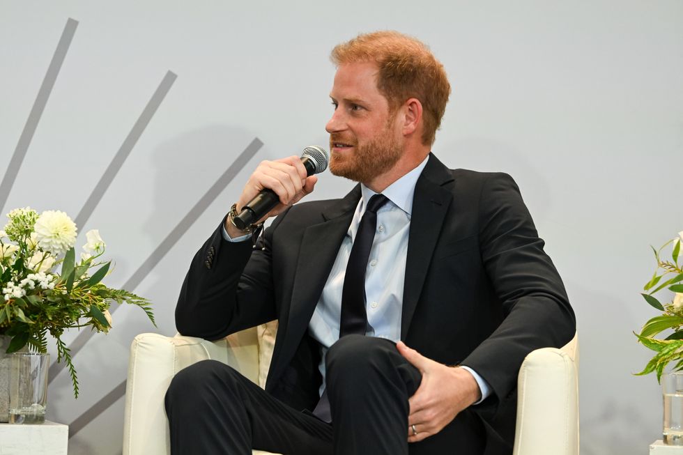 Duke of Sussex speaks onstage at The Archewell Foundation Parentsu2019 Summit