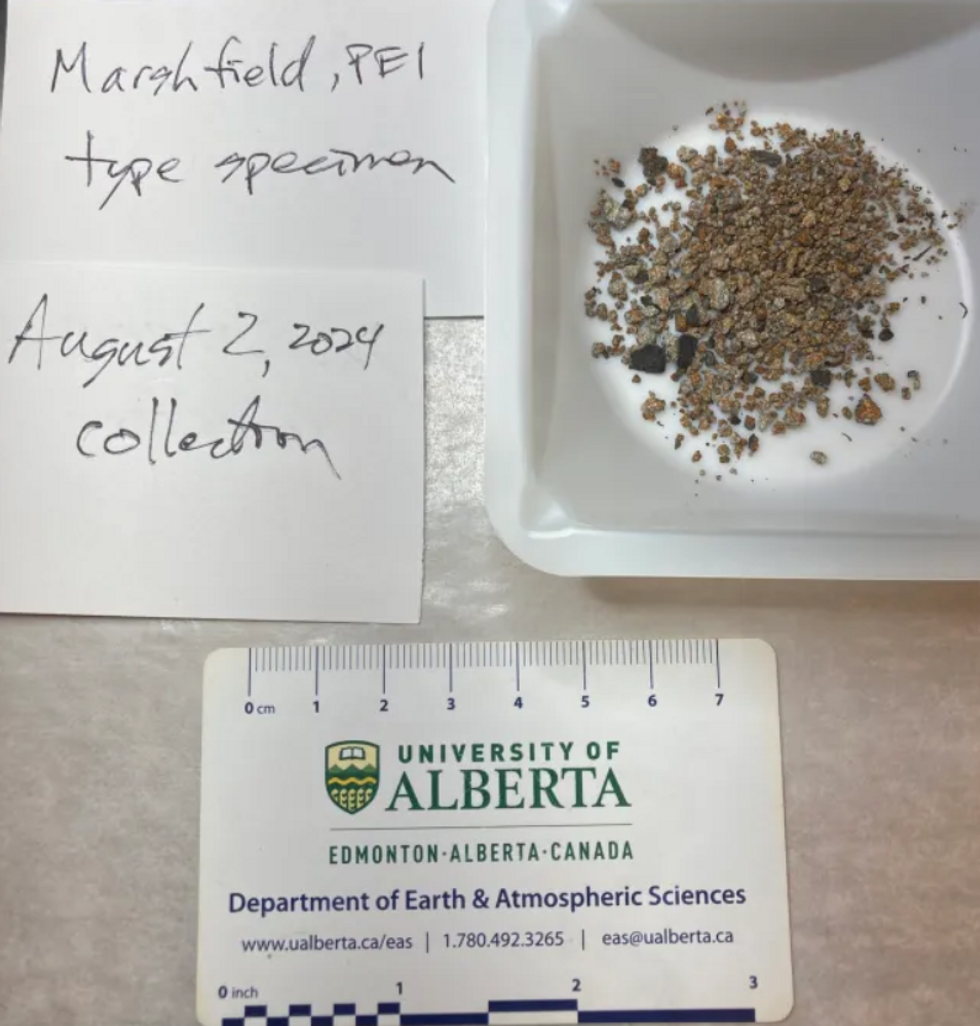 Dust and fragments sent to the University of Alberta