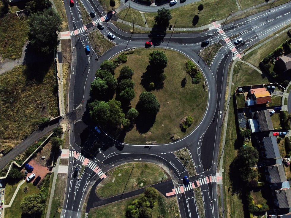 Dutch-style roundabouts