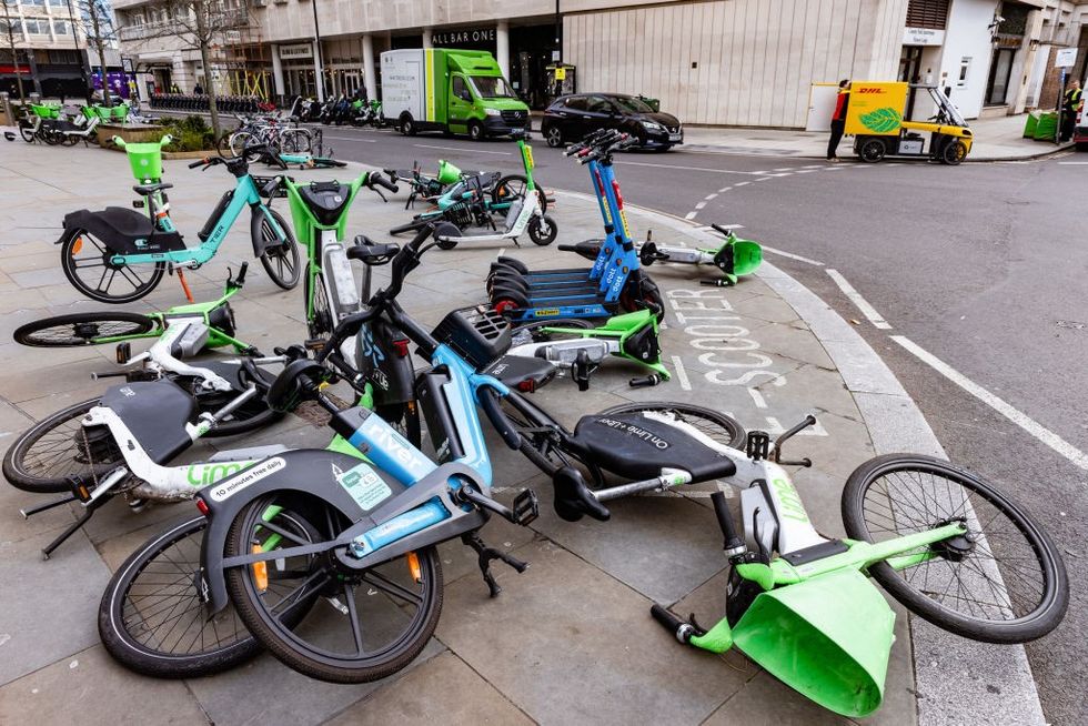 e-bikes on streets