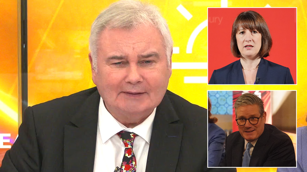 Eamonn Holmes, Rachel Reeves and Keir Starmer