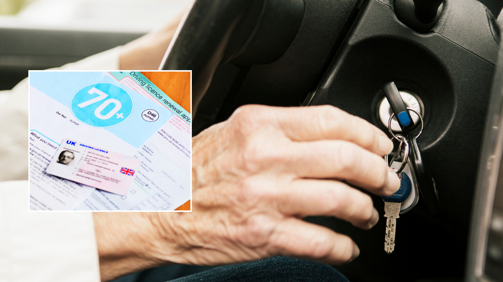 Elderly driver and renewal licence form