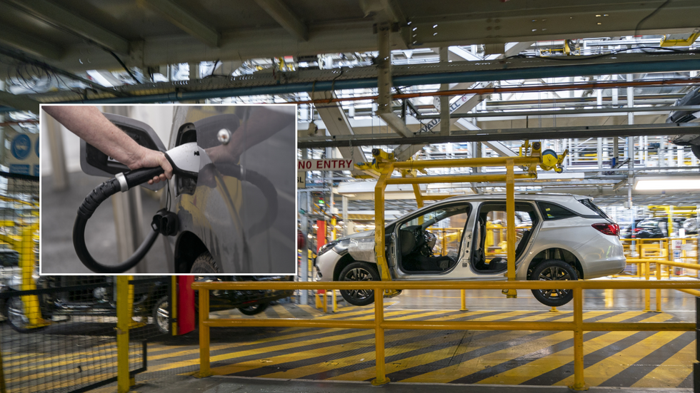 electric car and manufacturing factory