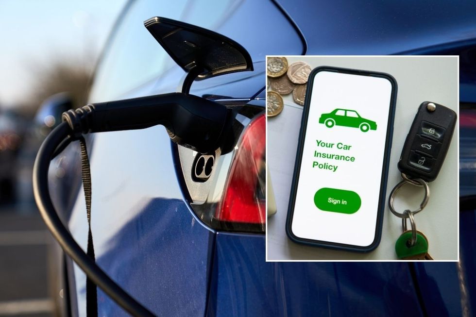 Electric car charging and a car insurance policy