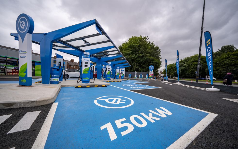 Electric car charging station