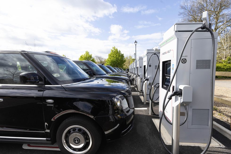 Electric car charging station