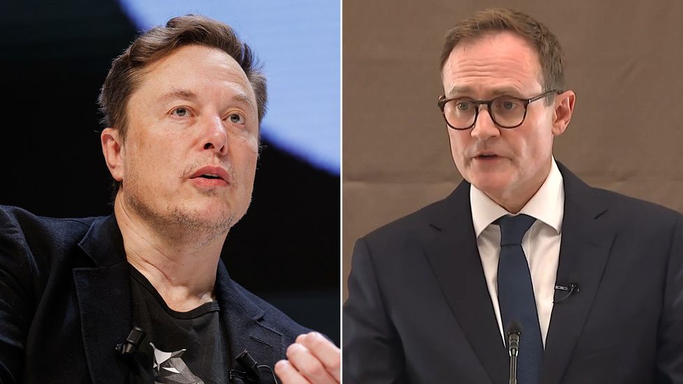 Elon Musk and Tom Tugendhat