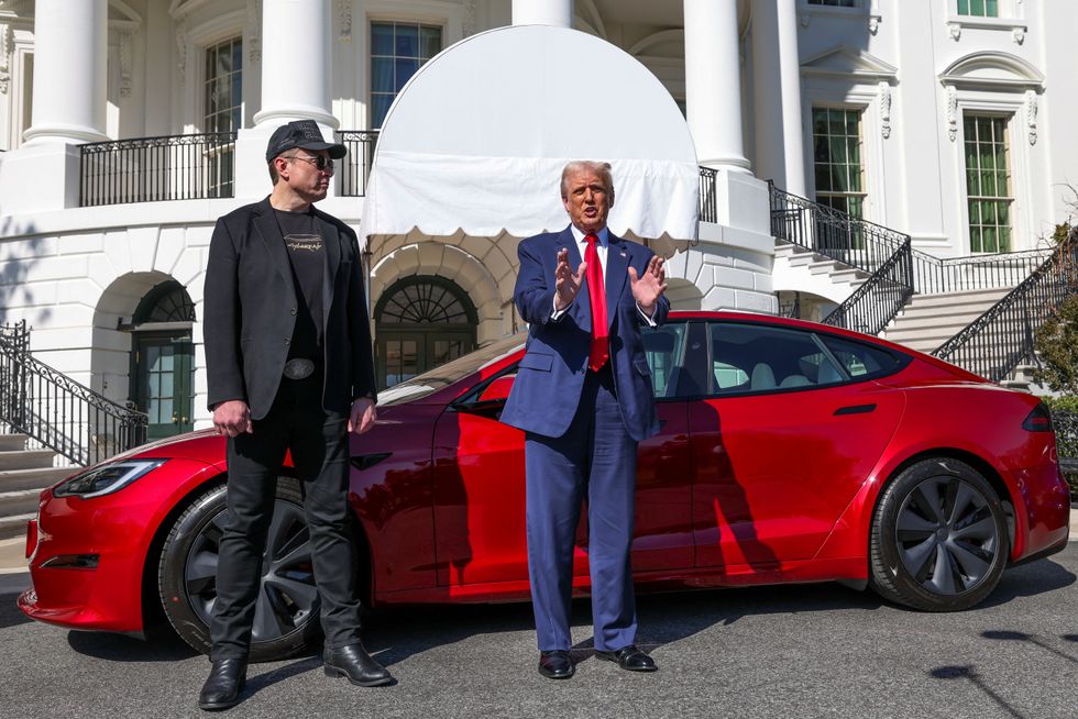 Elon Musk presented President Donald Trump with a new Tesla at the White House