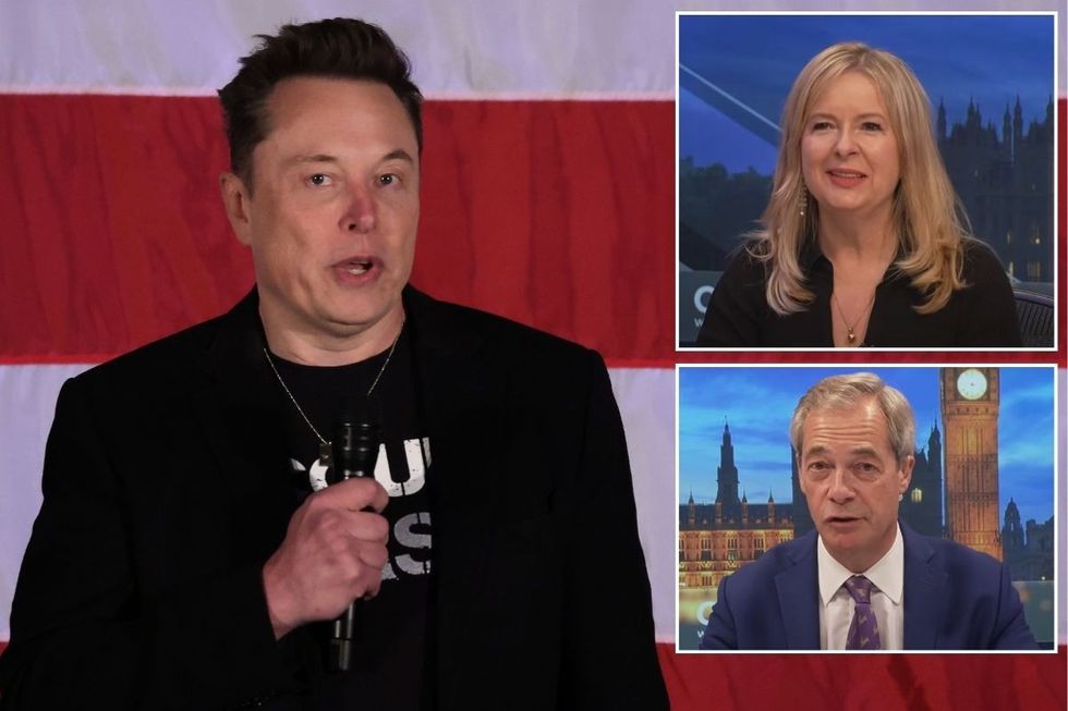 Elon Musk reacts to Nigel Farage's shock GB News interview with journalist Allison Pearson