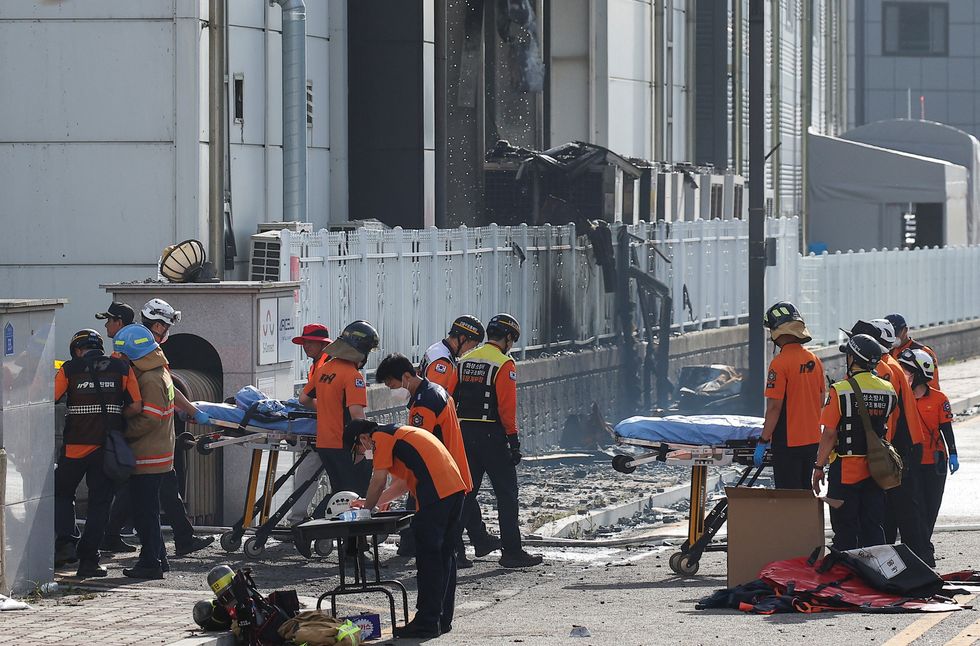 South Korea lithium battery factory catches fire as huge blaze leaves