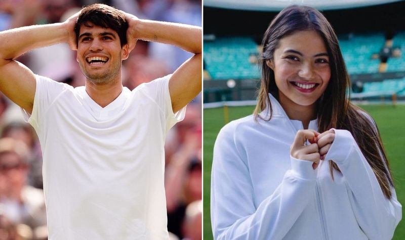 Emma Raducanu bombarded with messages about Carlos Alcaraz amid wild dating  rumours about Wimbledon duo