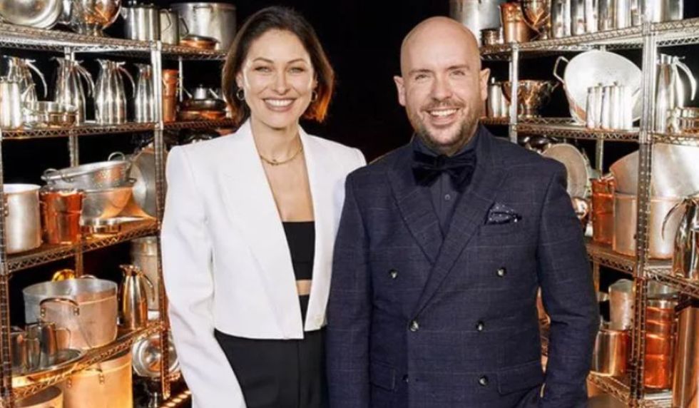 Emma Willis and Tom Allen