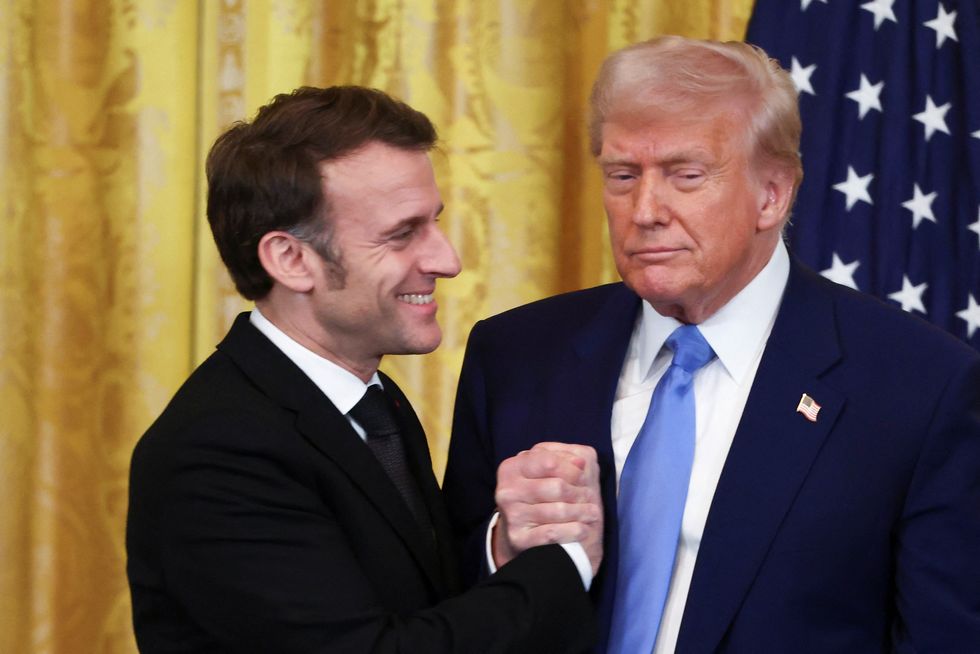 Emmanuel Macron and Donald Trump