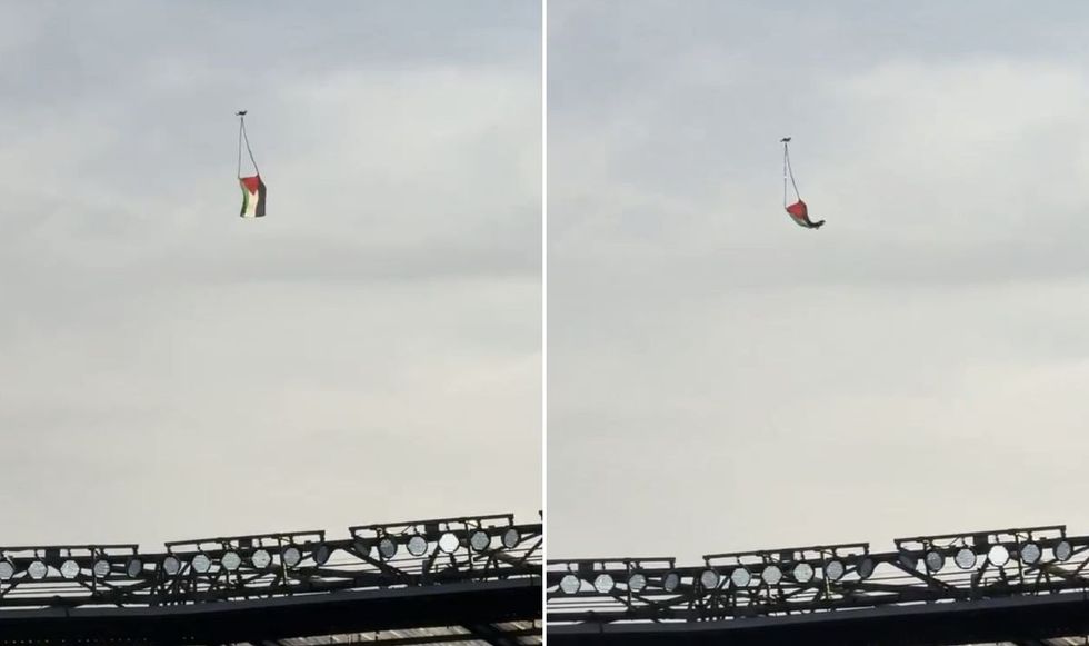 England vs Italy halted after drone hanging Palestine flag flies over Twickenham