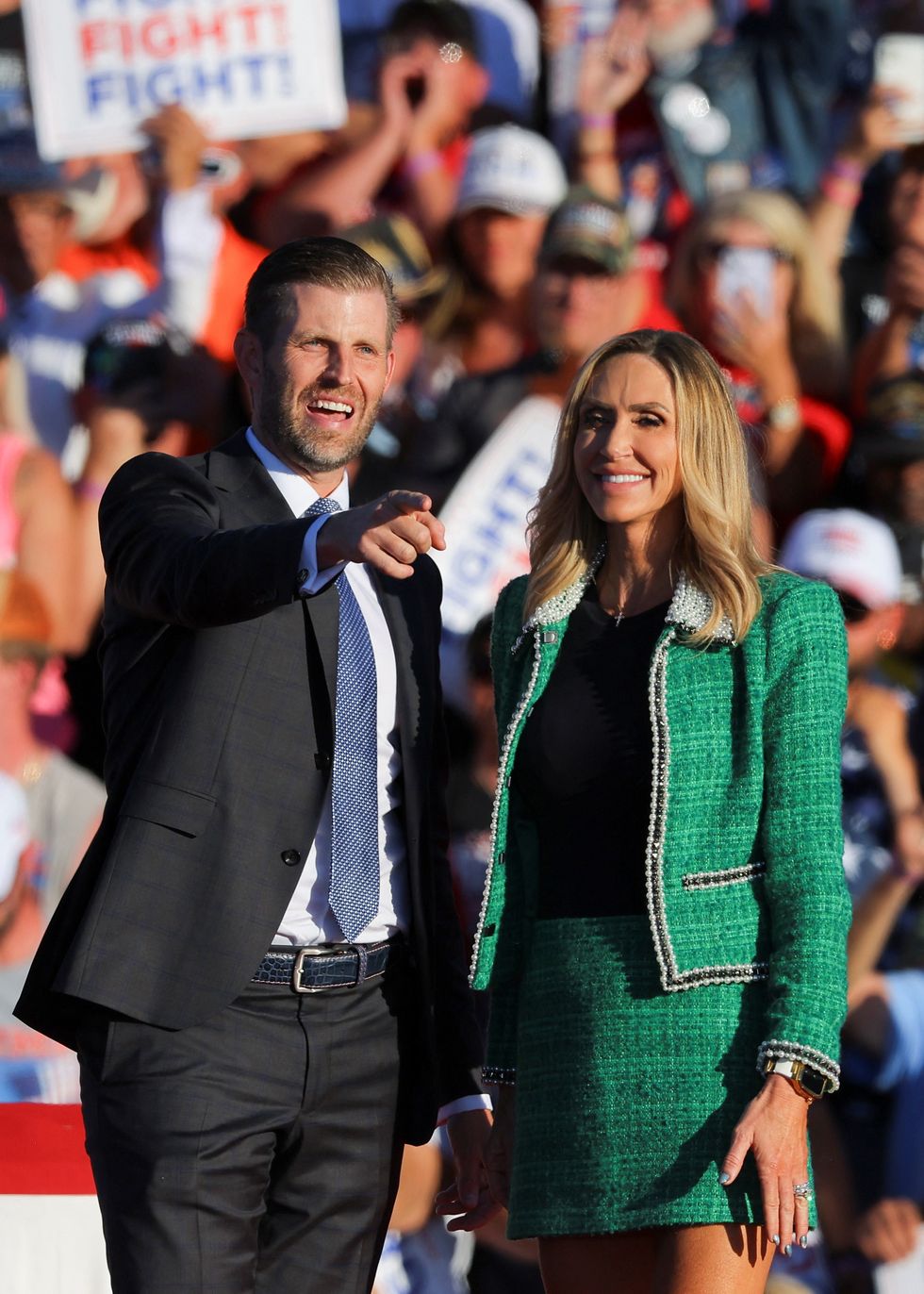 Eric Trump and Lara Trump