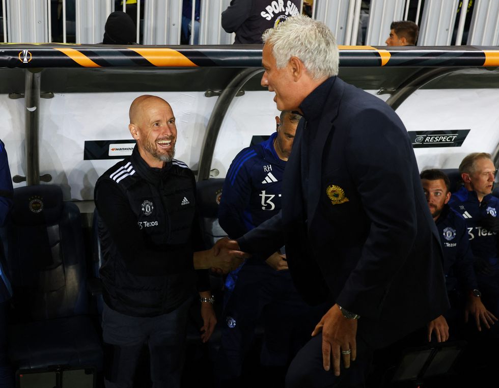 Erik ten Hag failed to get one over Jose Mourinho