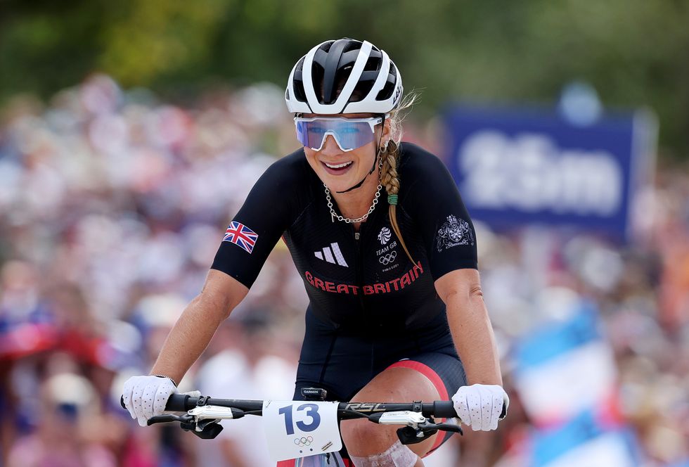 Evie Richards finished fifth in the women's mountain bike