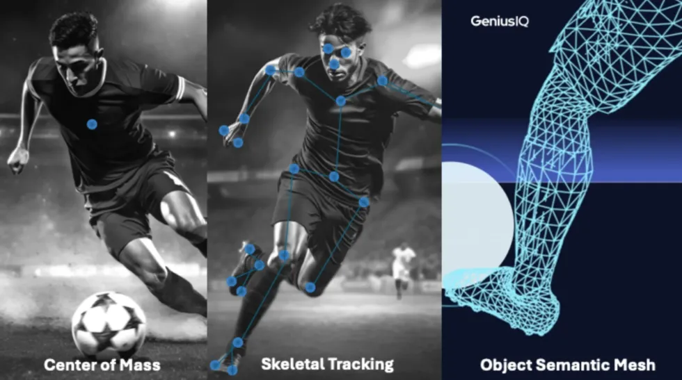 example of the data points working on players in a handout from genius sports