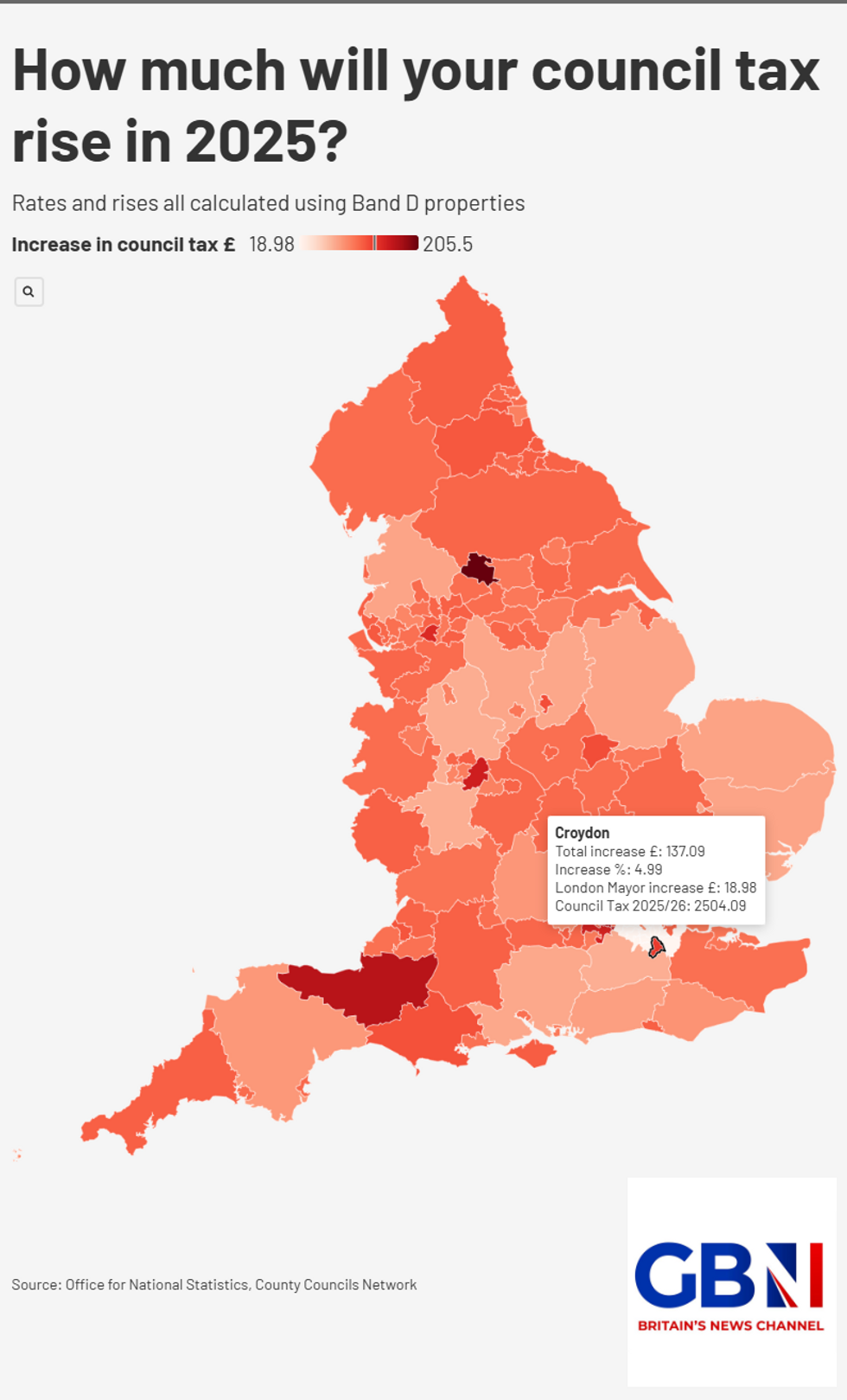 EXPLORE: How much is your council tax bill going up?