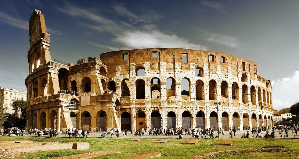 Exterior view of Rome Colloseum