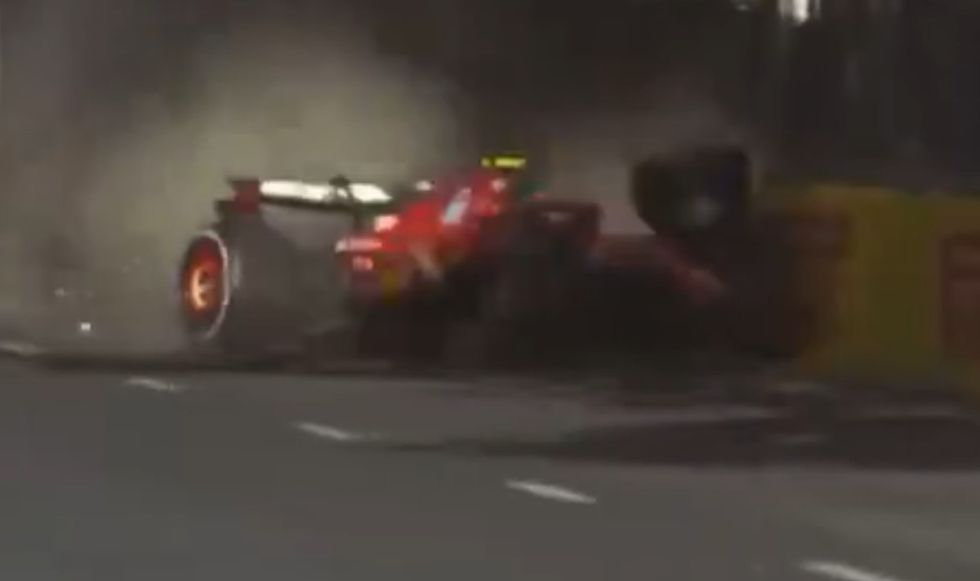 F1 crash