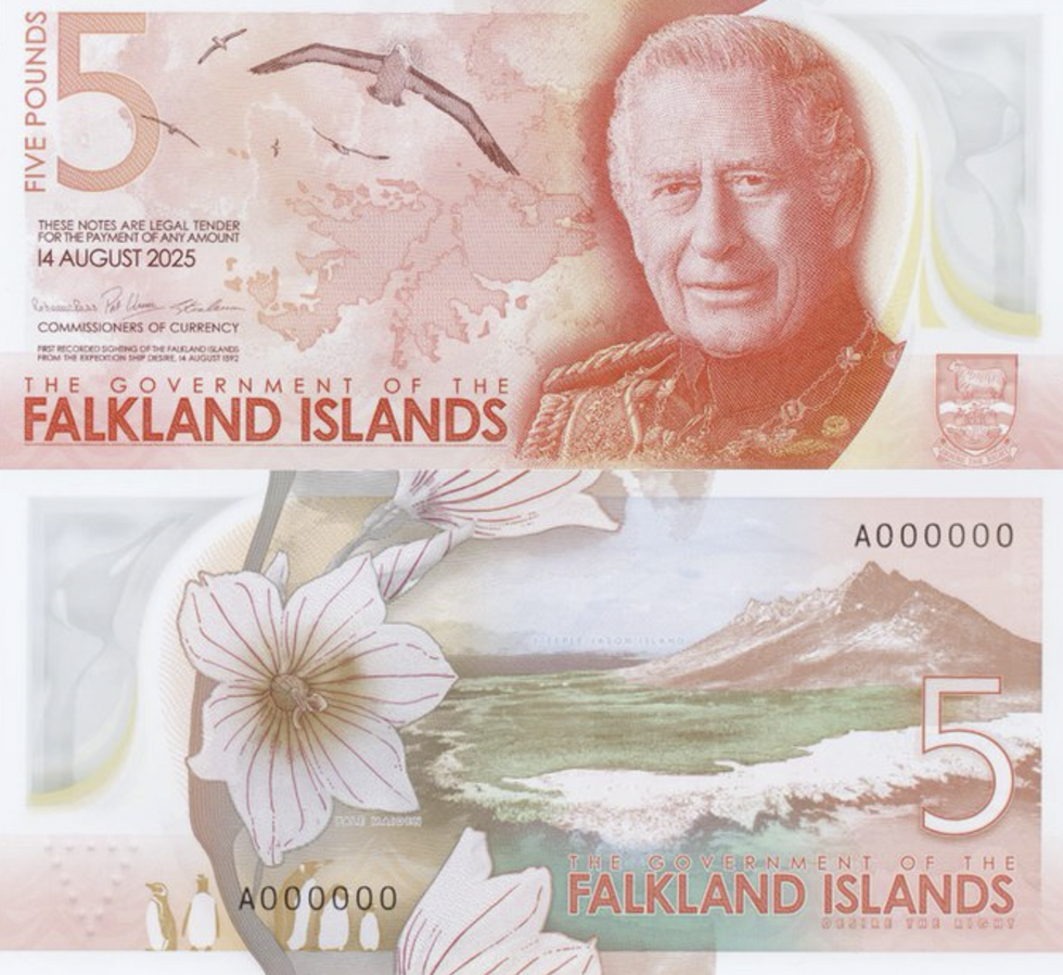 Falkland islands new banknotes