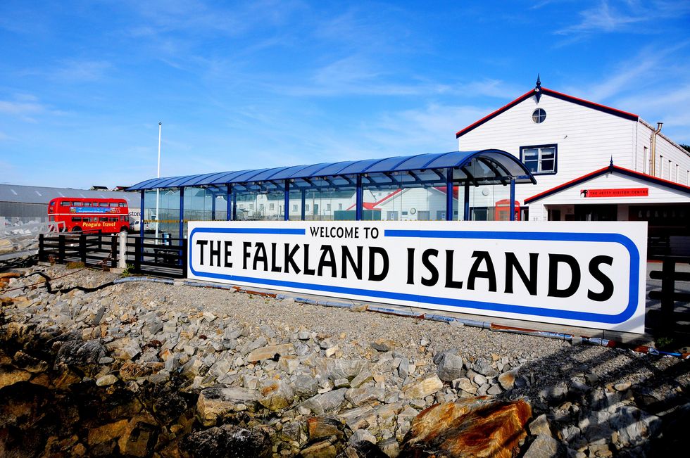 Falkland Islands sign (Stock)