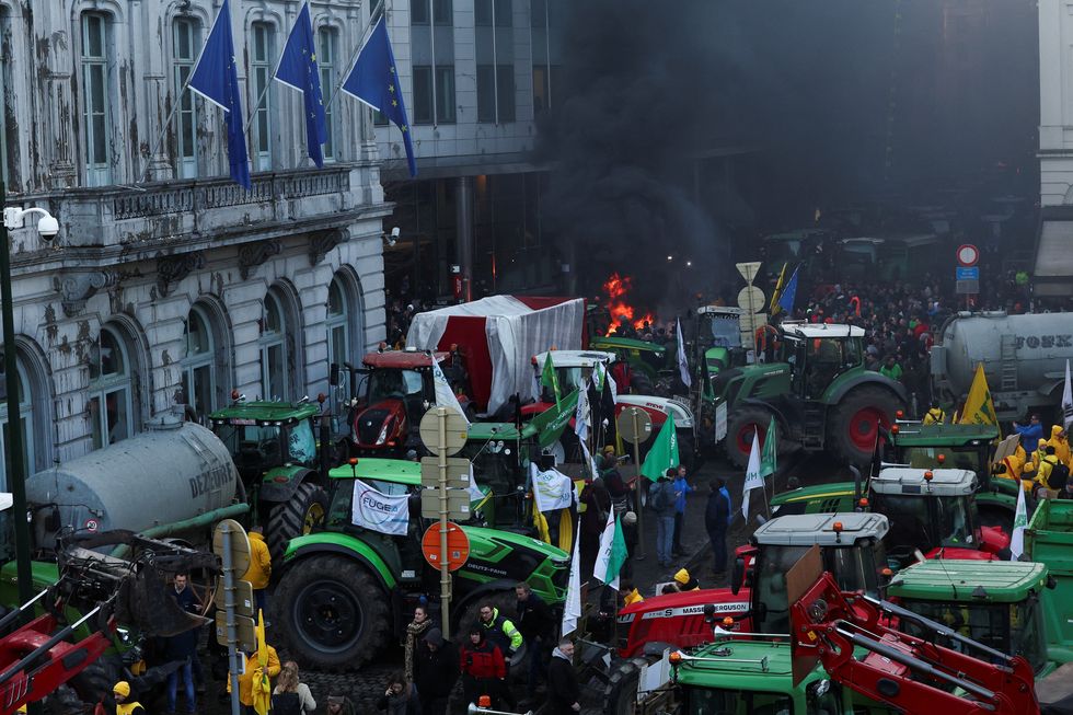 Farmer protests Brussels