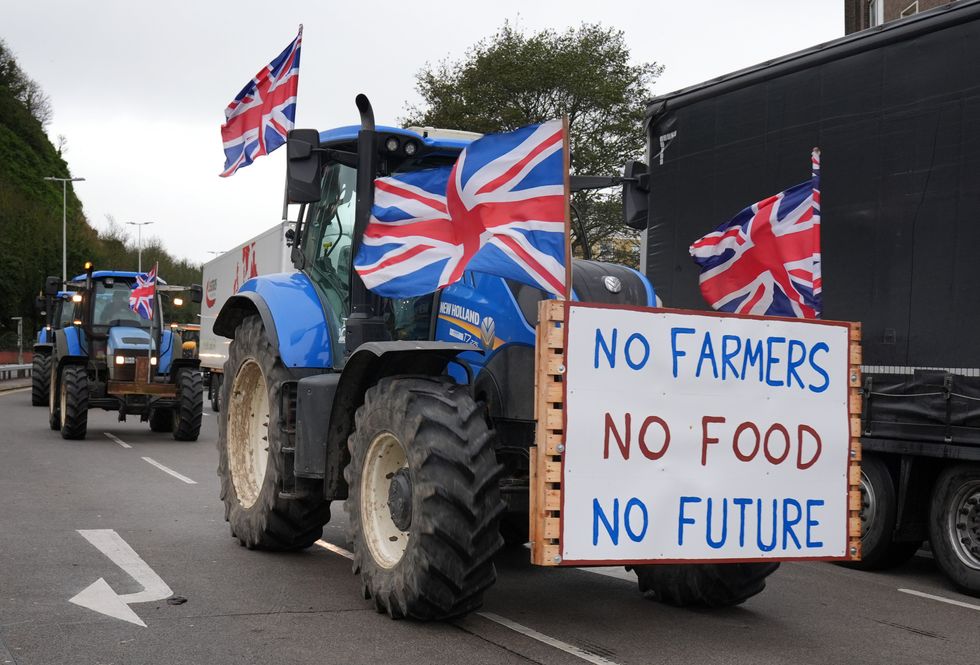 Farmer protests