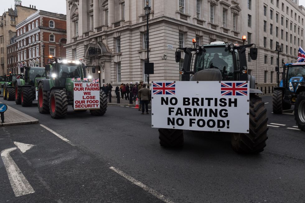 Farmer protests