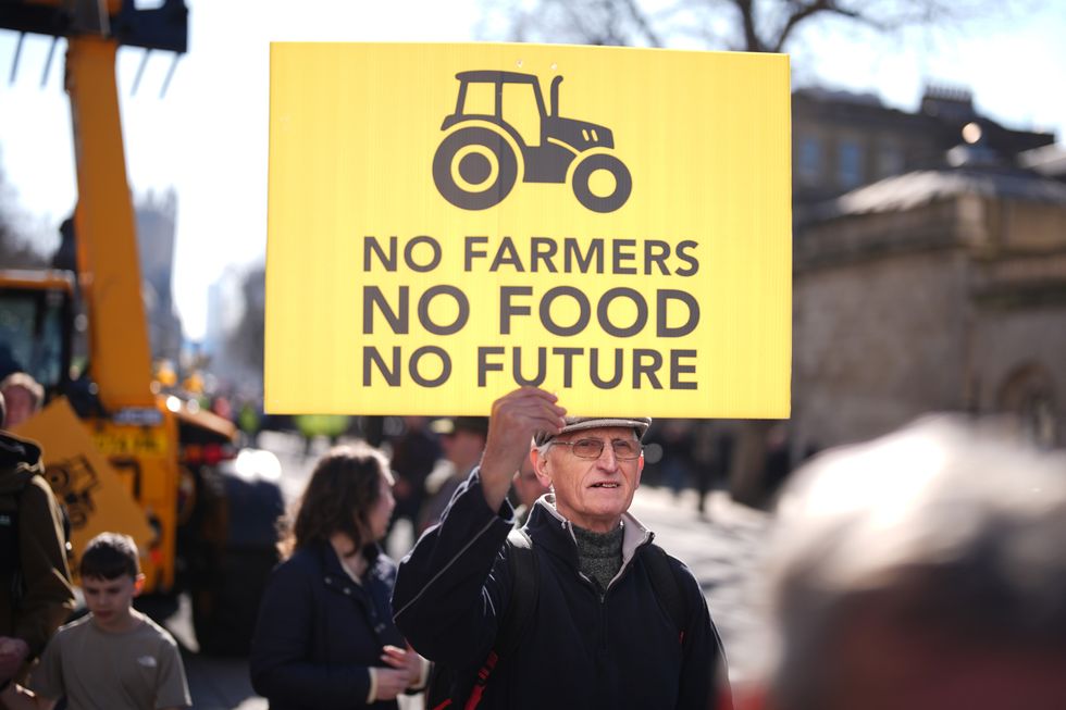 Farmers have been protesting against the inheritance tax raid