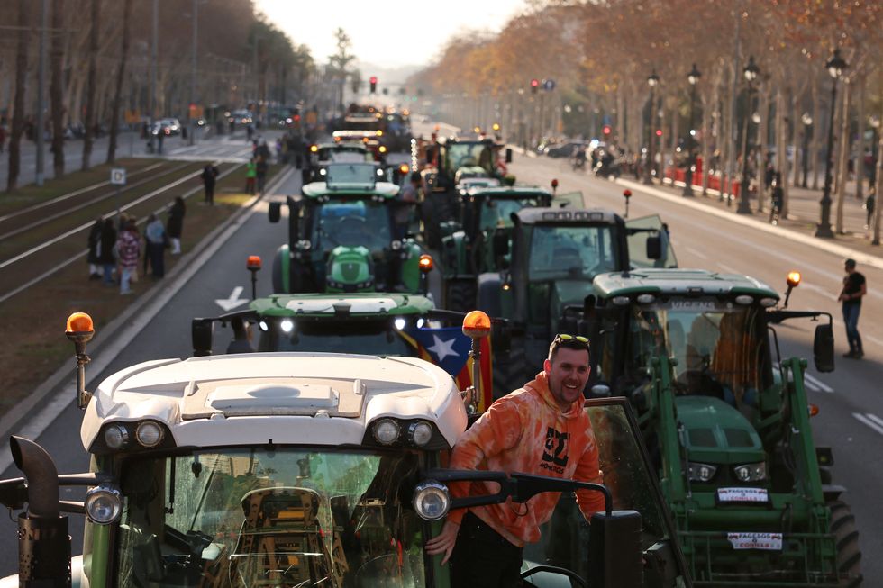 Farmers protest in Spain