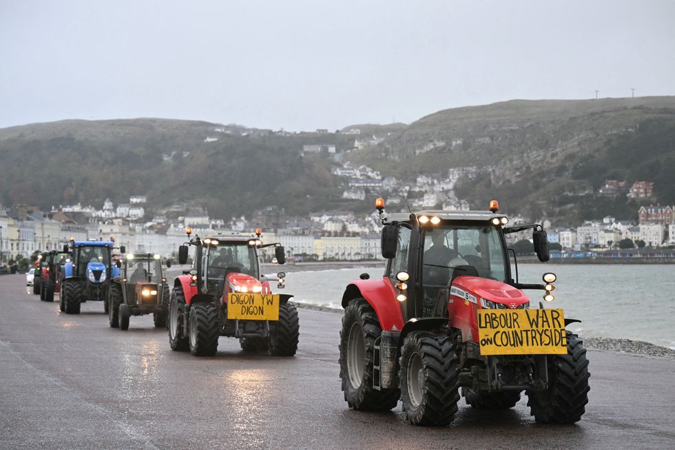 Farmers' protest Wales