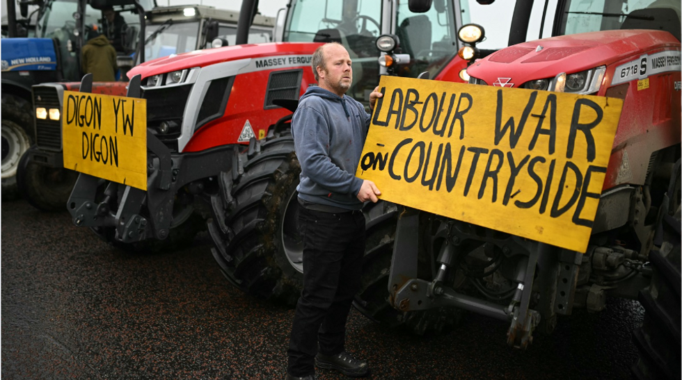 Farmers' protest Wales